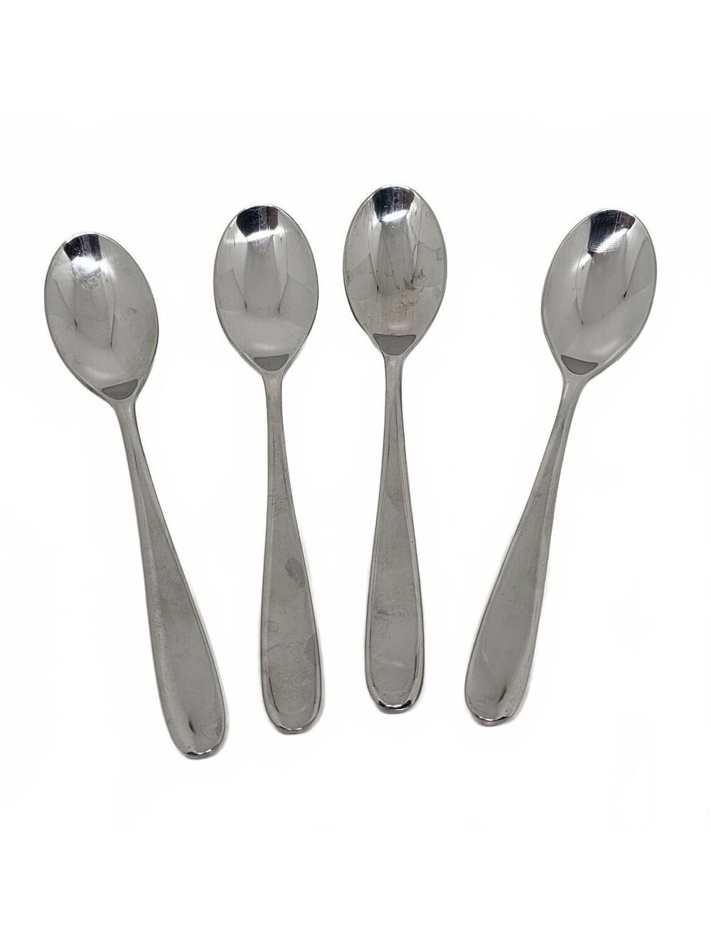 Set of 4 Craft Kitchen Classic Stainless Steel Teaspoons 6.25"